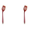 thumbnail image 1 of Injueey Huevo Pescado Sartén Cuchara Espátula frita Utensilios de cocina Utensilios de cocina de silicona Juego antiadherente Utensilios de Rojo 2Conjunto, 1 of 6