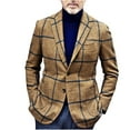 thumbnail image 2 of EGNMCR Jackets for Men New Men's Casual Suit Jacket Fashion Solid Color Single Two Button Suit Jacket Blazer, 2 of 7