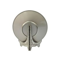 Metal Souvenir Plate (Gray and Gold) (6.5" Diameter)