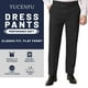 thumbnail image 5 of Pantalones de vestir YUCENFU para hombre, cintura extensible oculta, color negro, 5 of 5