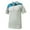 Mint Green/Algiers Blue, variant on Monterey Club Men's Melange Flash Colorblock Golf Polo Shirt #1276