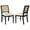 Beige, Black, variant on Arini Rattan Cane Dining Side Chair Sand Wash (Set of 2)