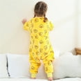 thumbnail image 6 of WIBACKER 6M-6Y Baby Warm Flannel Sleeping Bag, Infant Sleepsuit, Kids Toddler Boys Girls Long Sleeve Double Zipper Wearable Sleep Sack - Duck, 6 of 11