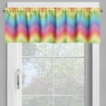 thumbnail image 2 of Ambesonne Rainbow Valance Pack of 2, Colorful Vivid Chevron, 54"X12", Multicolor, 2 of 5
