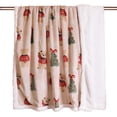 thumbnail image 5 of Cozy Printed Throw Christmas Blanket - 300 GSM Fleece Throw Size for Home Decoration, Ultra Soft Blanket (Throw - 50" x 60") - I, 5 of 6