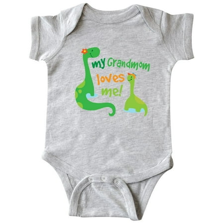 

Inktastic My Grandmom Loves Me Grandson Gift Gift Baby Boy Bodysuit