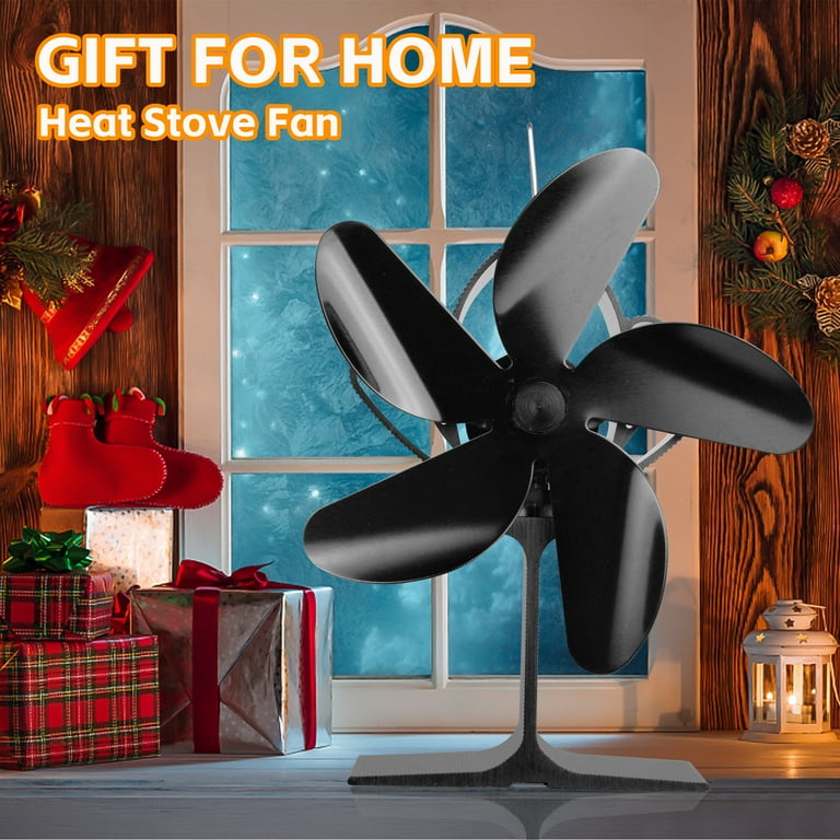 Ziss Heat Powered Wood Stove Fan, Upgrade Powered 5 Blade Auto-Sensing Fireplace  Fan Non Electric Eco Friendly Quiet Warm Air Stove Fan for Wood/Log Burner/ Fireplace - Walmart.com