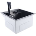 thumbnail image 2 of Miumaeov Hidden Kitchen Sink, Black Small Size Sunken Kitchen Sink Modern Balcony Sink Concealed Bar Sink Wear-Resistant Scratch-Resistant Stainless Steel Multifunctional Drain Basket, 2 of 7