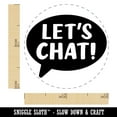 thumbnail image 2 of Let's Chat Talk Speech Bubble Teacher Self-Inking Rubber Stamp Ink Stamper - Orange Ink - Mini 1/2 Inch, 2 of 7