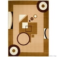 thumbnail image 7 of AllStar Brown Area Rug. Contemporary. Abstract. Traditional. Geometric. Formal. Shapes. Squares. Circles (7' 7" x 10' 6"), 7 of 7