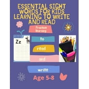 TALKHA CHAFII Essential Sight Words for Kids Learning to Write and Read: Activity Workbook That Help Children Recognize, Write And Learn More Than 100 High Frequency Sight Words (Paperback)