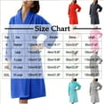 thumbnail image 4 of Aboser Womens Fuzzy Plush Robes Absorbent Water Towel Robe Thermal Winter Fleece Bathrobes Comfy Shawl Collar Long Sleepwear Soft Long Sleeve Bathrobe with Pockets Navy XL, 4 of 4