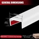 thumbnail image 2 of Protector de bordes Edge Trim de goma con canal en U, 20 pies, blanco, 2 of 7