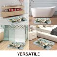 thumbnail image 4 of 1pc Paper Flowers Absorbent Non-Slip Bathroom Thickened Flannel Rug Decor,Soft,Quick Drying,Suitable For Indoor/outdoor Use,Bathrooms,Bedrooms,Kitchens,Terrace,Laundry Rooms,16"x24", 4 of 9
