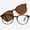 Brown, variant on VITENZI Progressive Multifocal Reading Glasses Blue Light Blocking Readers - Includes Magnetic Sunglasses Clip On - Anti Fog Scratch Naples in Tortoise 3.00