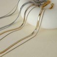 thumbnail image 4 of Double-layered necklace for women ins plain chain snake bone chain blade chain clavicle chain free delivery--silver-Product code 34553 silver, 4 of 4
