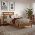thumbnail image 1 of Savannah Twin XL Solid Wood Low Profile Platform Bed in Light Toffee, 1 of 14