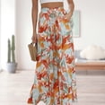 thumbnail image 4 of Printed Casual Pants Boho Style Ladies Oversized Pants Loose Fit Vacation Outfit, 4 of 7