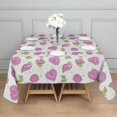 thumbnail image 3 of Pioneer Flower Floral Print Pattern Square Tablecloth, Waterproof Wipeable Spillproof Washable Table Cover for Home Kitchen Party and Daily Decor 42"x42", 3 of 6