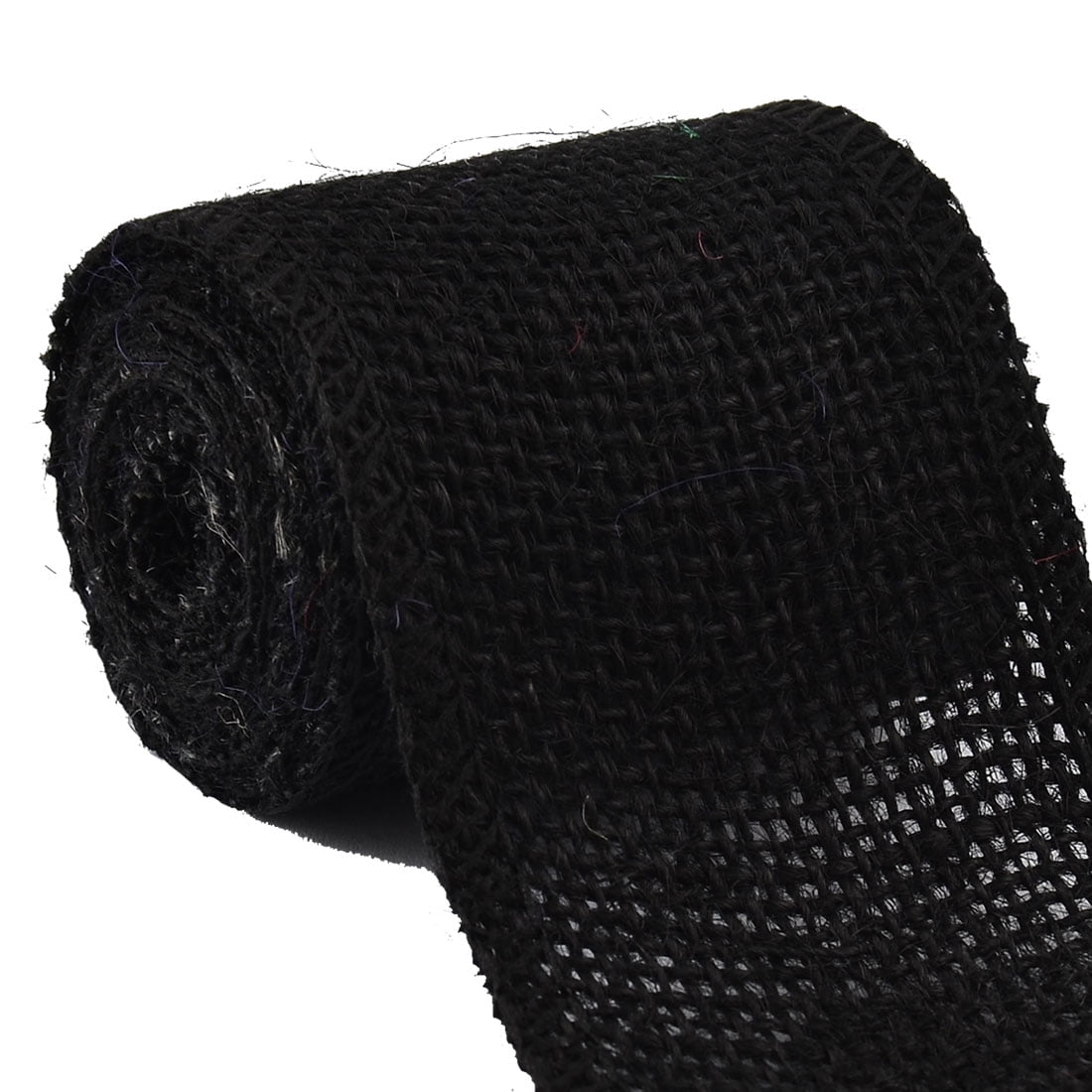 black burlap ribbon