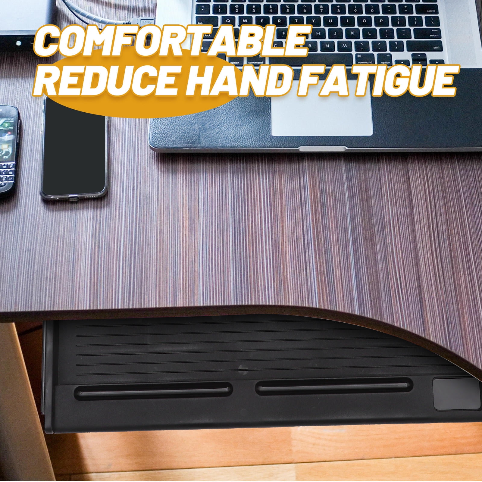 WHAMVOX  Keyboard under Desk Mount Table Drawer Sliding Large Office Black