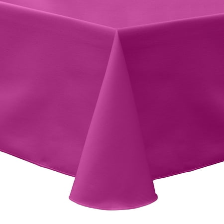 

Ultimate Textile (2 Pack) Poly-cotton Twill 60 x 120-Inch Oval Tablecloth - for Home Dining Tables Raspberry Red