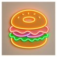 thumbnail image 1 of Letrero De Neón De Hamburguesa Para Panaderías, Hamburgueserías Y Restaurantes De Comida Rápida. Decoración De Pared Regulable.43cm, 1 of 3