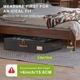 thumbnail image 4 of Shoe Organizer Under Bed, Fits 32 Pairs, Under Bed Shoe Storage Boxes with Study Handles and Clear Cover, zapateras Organizer for Shoes, Set of 2, 4 of 9