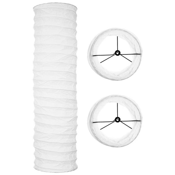 HOOWIFFY 3Pcs European Style Paper Floor Lamp Shade Soft Lighting for Home Bedroom and Study Decoration