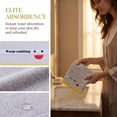 thumbnail image 3 of Unique Bargains Embroidery Cotton 13 x 13 Inches Soft Absorbent Washcloths Grey 6pk, 3 of 7