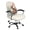 Retro Easter Bunny Floral Beige, variant on Renewold Office Chair Cover Stretch Desk Chair Cover with Elastic Bottom Removable Office Computer Chair Protector for Easter Home Decoration, Retro Easter Bunny Floral Beige, S