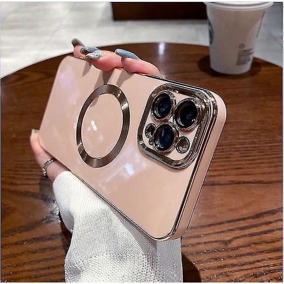 Funda galvanizada simple para iPhone 12 Pro, tacto metalizado, antideslizante, a prueba de golpes, protección para cámara, antiarañazos y anticaídas.