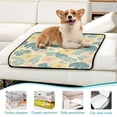 thumbnail image 6 of Qxltty Tropical Flowers Cat litter Pads Pet Set of 3 Diaper Mats Center Anti-leakage Layer Absorbent Soft and Comfortable, 6 of 7