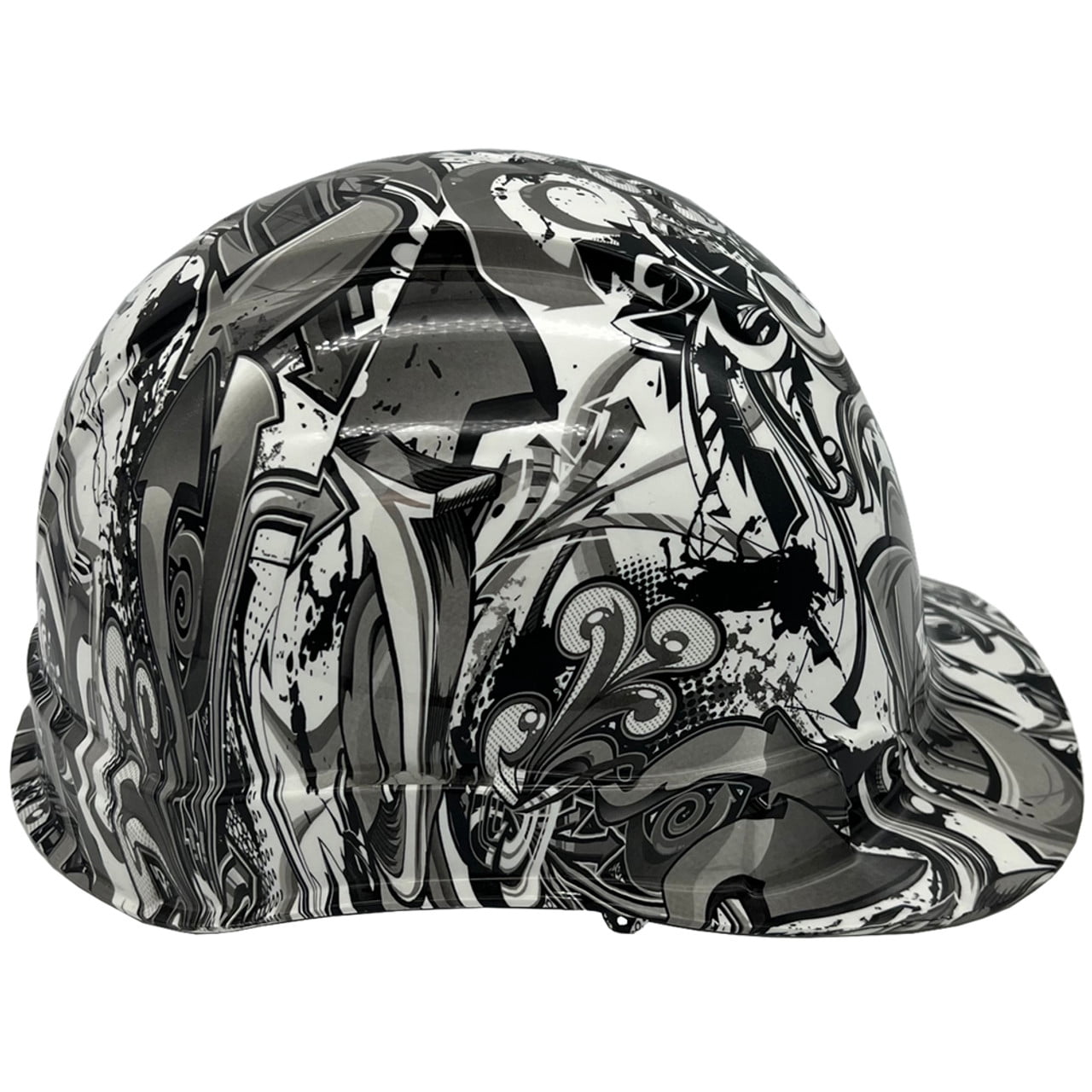 Graffiti Hydro Dipped Hard Hats Cap Style with 4 Pt Suspension
