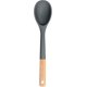thumbnail image 2 of cucharas grandes de silicona para cocinar, con mango de madera maciza antiadherente, resistentes al calor, para cocinar, servir, rociar y mezclar, 13,2 pulgadas, 2 of 7