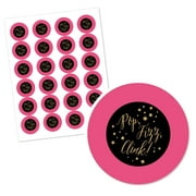 Big Dot of Happiness Girls Night Out - Bachelorette Party Circle Sticker Labels - 24 Count