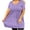E1-Lavender, variant on SHOWMALL Plus Size Tunic for Women Short Sleeves Green Roses 3X Tops Scoop Neck Clothes Summer Flowy Maternity Clothing Shirt