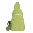 thumbnail image 1 of Bolso hombro Informal JShteea de pana Color Sólido para Mujer verde, 1 of 8