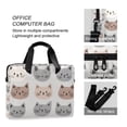 thumbnail image 4 of FORMRS 16" Laptop Bag Carrying Sleeve Case with Handle Travel Shoulder Briefcase, Gray Cat Pattern, 4 of 8