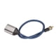thumbnail image 2 of Cable divisor de micrófono y auriculares, codo de 90°, 1 macho a 2 hembras, cable de extensión de audio de 3,5 mm para PC y portátil, 2 of 12