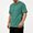 Green, variant on Men's Utility Tee Solid Color Loose Fit Crewneck Short Sleeve Pullover Breathable Lightweight Summer Cargo Casual Top
