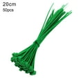 thumbnail image 1 of Hioecau 50Pcs Twist Ties Adjustable Self-locking Plastic Garden Flower Wires Set for Plants, 1 of 8