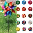 thumbnail image 2 of 9.4-Inch Octagonal Windmill Garden Decor, Reflective Plastic Pinwheel for Outdoor Yards, for Bird Deterrent and Lawn Decoration, 2 of 4