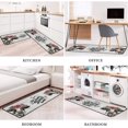 thumbnail image 5 of Farmhouse Cow Kitchen Rugs and Mats Set of 2 Pieces,Home Sweet Home Kitchen Mat Non Slip Absorbent Mats for Sink Waterproof Runner Rug for Laundry Room 17"x24" + 17"x48", 5 of 6