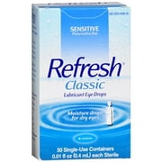 Refresh Classic Lubricant Eye Drops Preservative-Free Tears, 0.4 ml, 50 Count