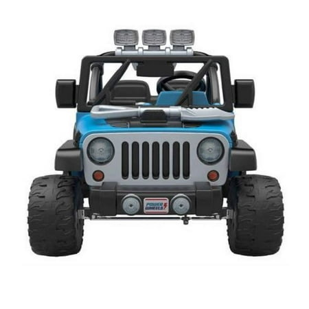 Power Wheels Deluxe Jeep Rubicon Wrangler 12V Ride-On, Blue