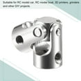 thumbnail image 7 of Uxcell 4mm to 4mm Rotatable Universal Joint Shaft Coupling L23 x D9 with Wrench Steel 4 Pack, 7 of 7