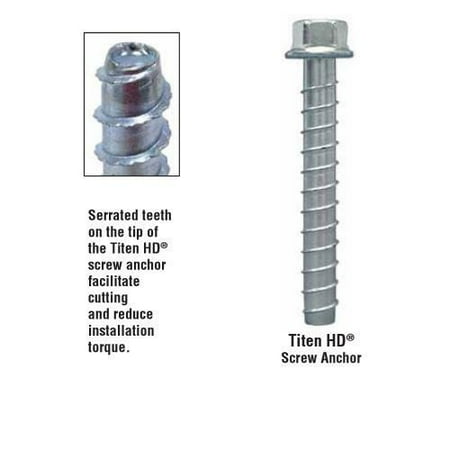 

Simpson Strong-Tie THD50800H - Titen Head 1/2 x 8 Mechanical Anchor 40 Pk