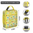 thumbnail image 3 of Reusable Lunch Tote Bag – Watercolor Dinosaur Artwork, Colorful & Artistic Dino Design for Work, Picnic, or Travel, 3 of 6
