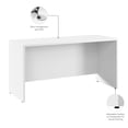 thumbnail image 3 of Hampton Heights 60W x 24D Credenza Desk in White - Engineered Wood, 3 of 7